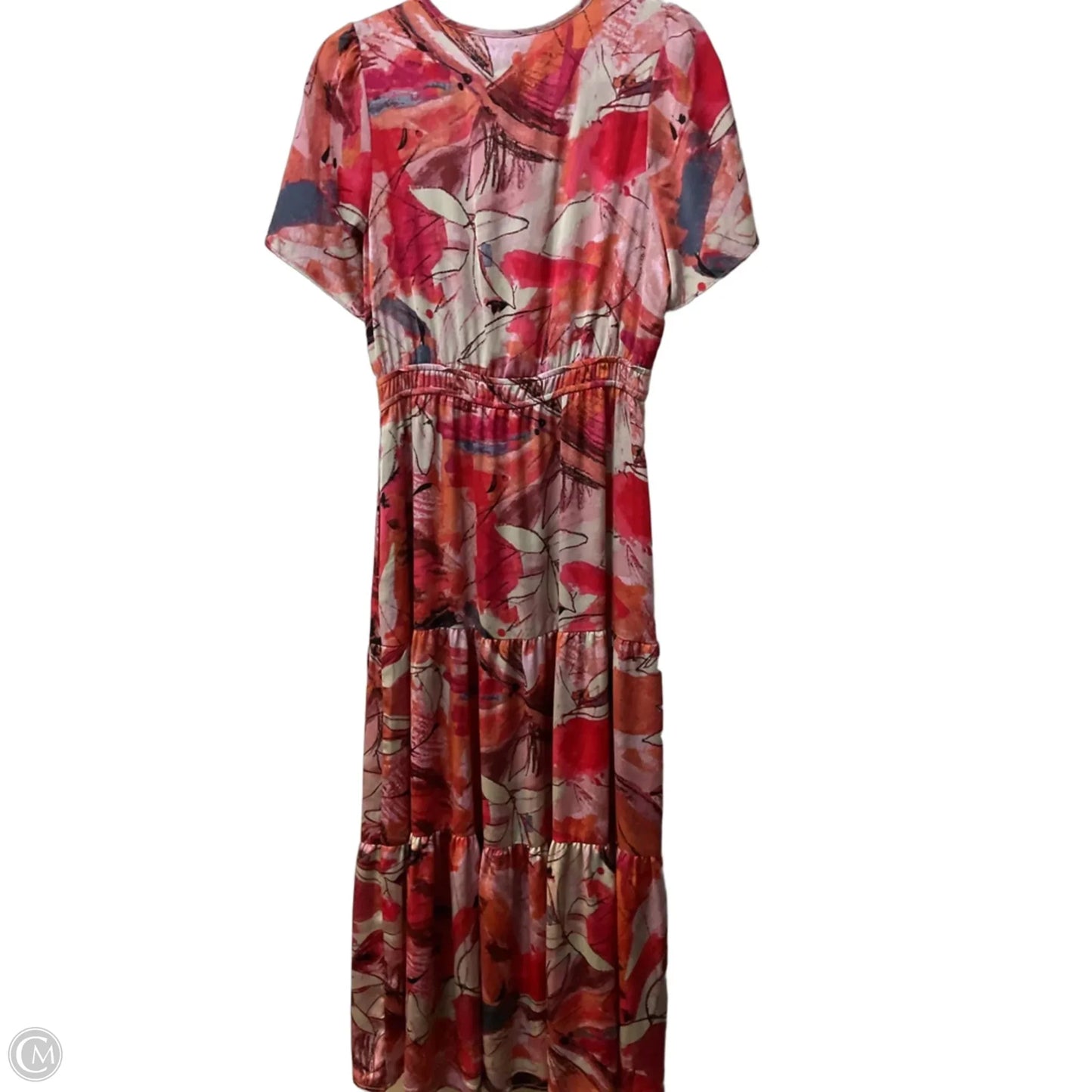 Dress Casual Maxi By Nic + Zoe In Orange & Pink, Size: S