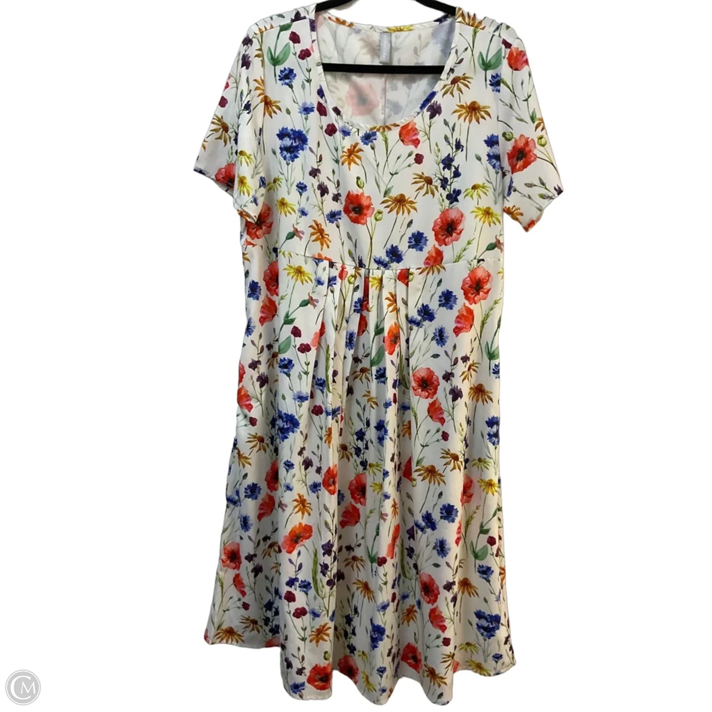 Dress Casual Midi By Noracora In Floral Print, Size: L