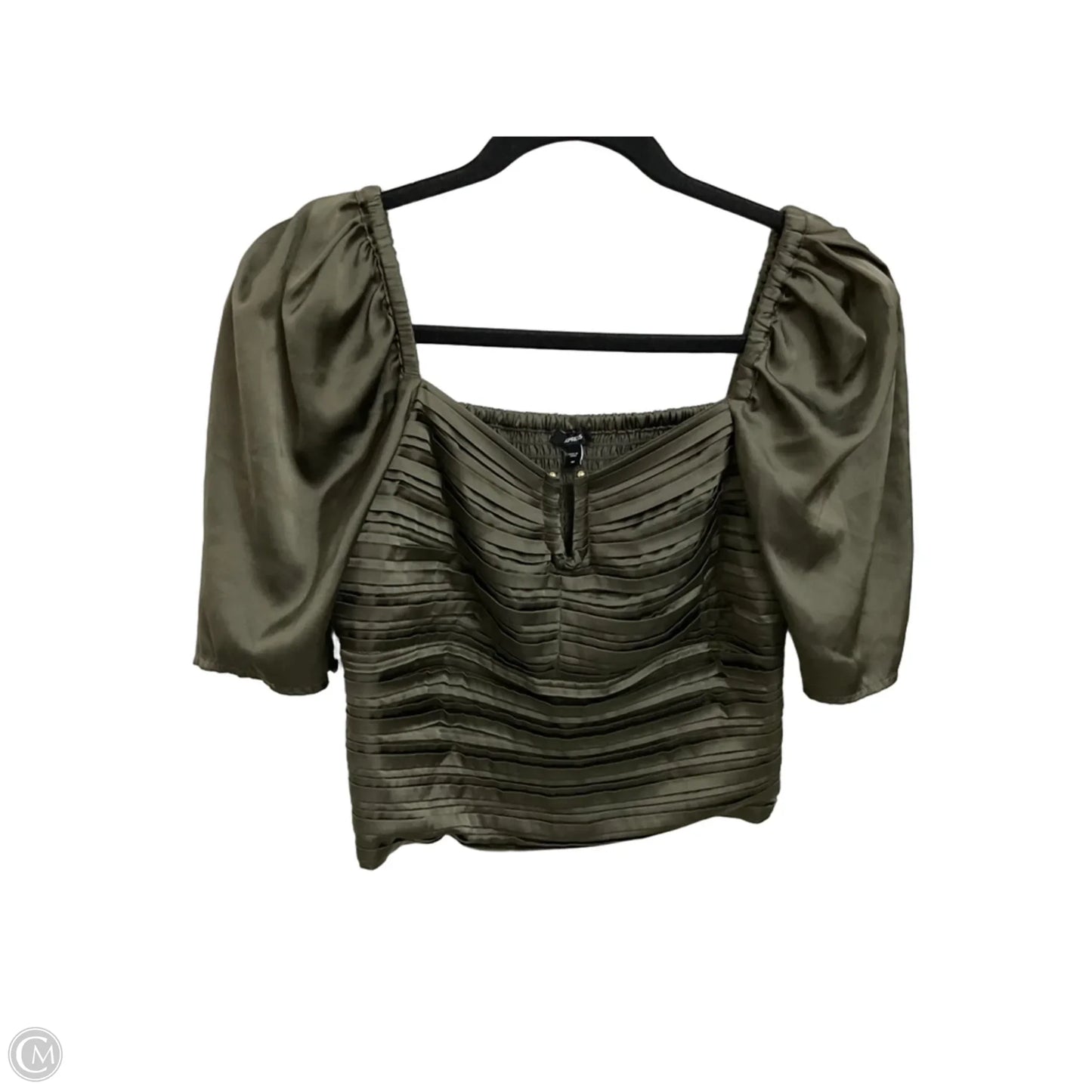 Top Short Sleeve By Express In Green, Size: M