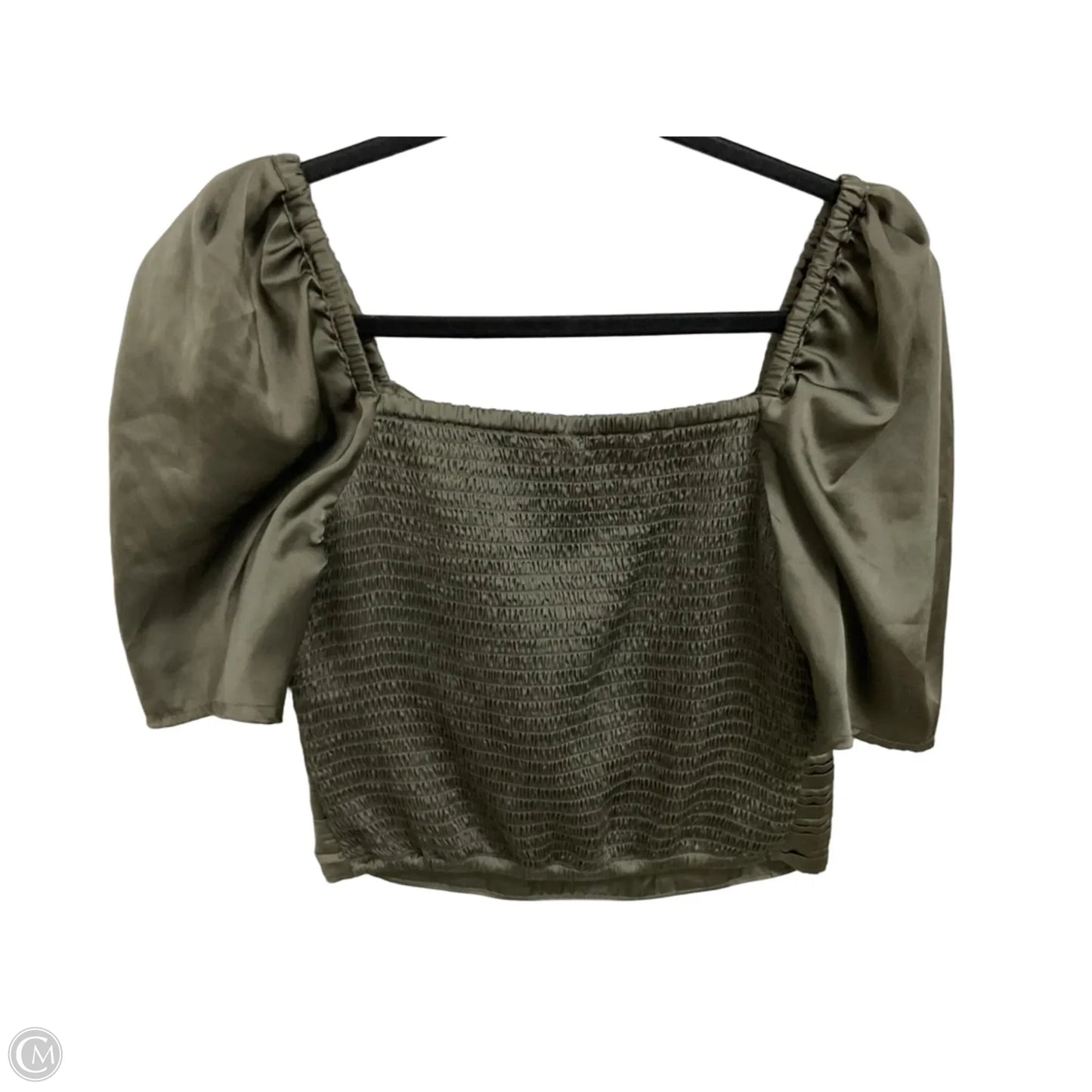 Top Short Sleeve By Express In Green, Size: M