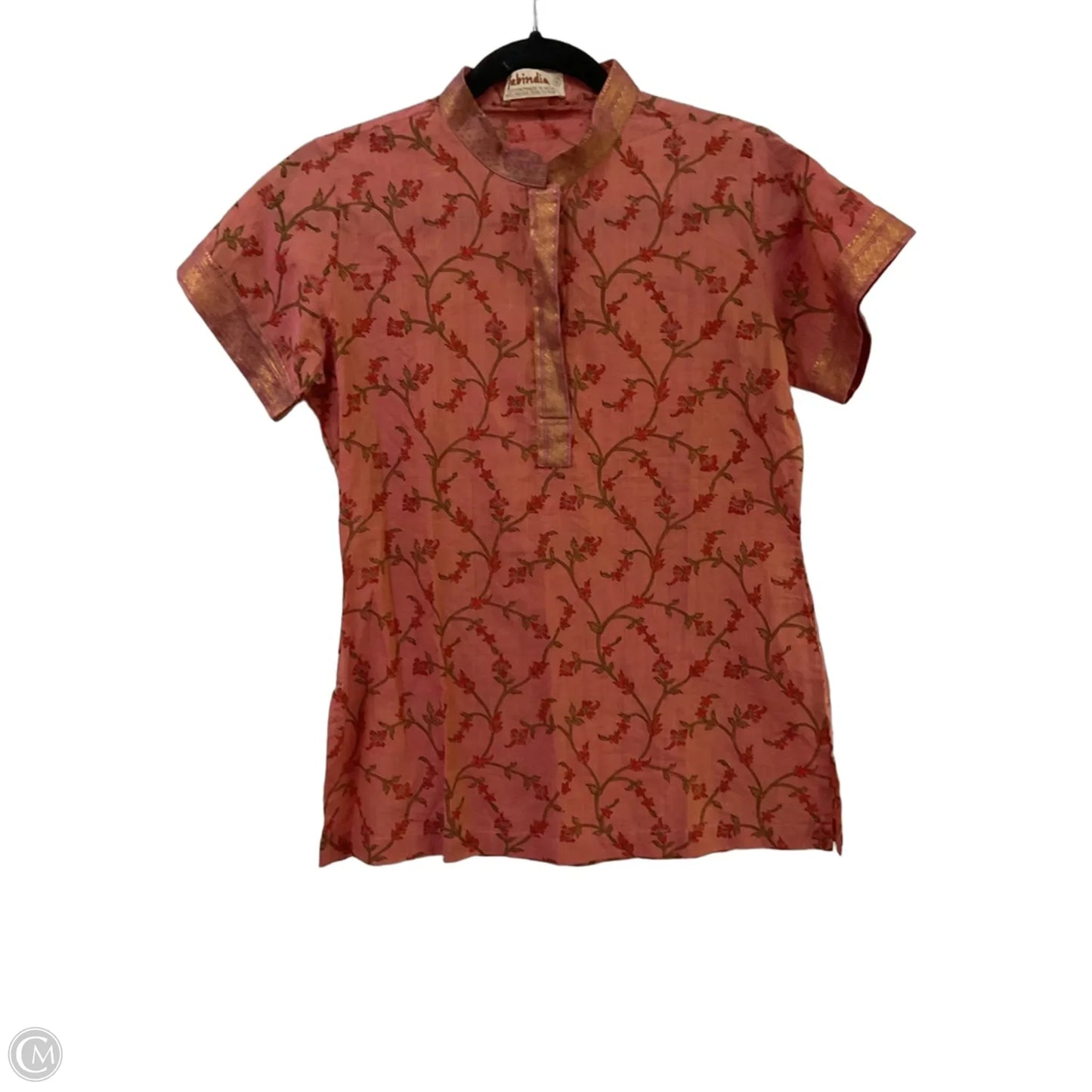 Top Short Sleeve By Cmc In Coral, Size: S