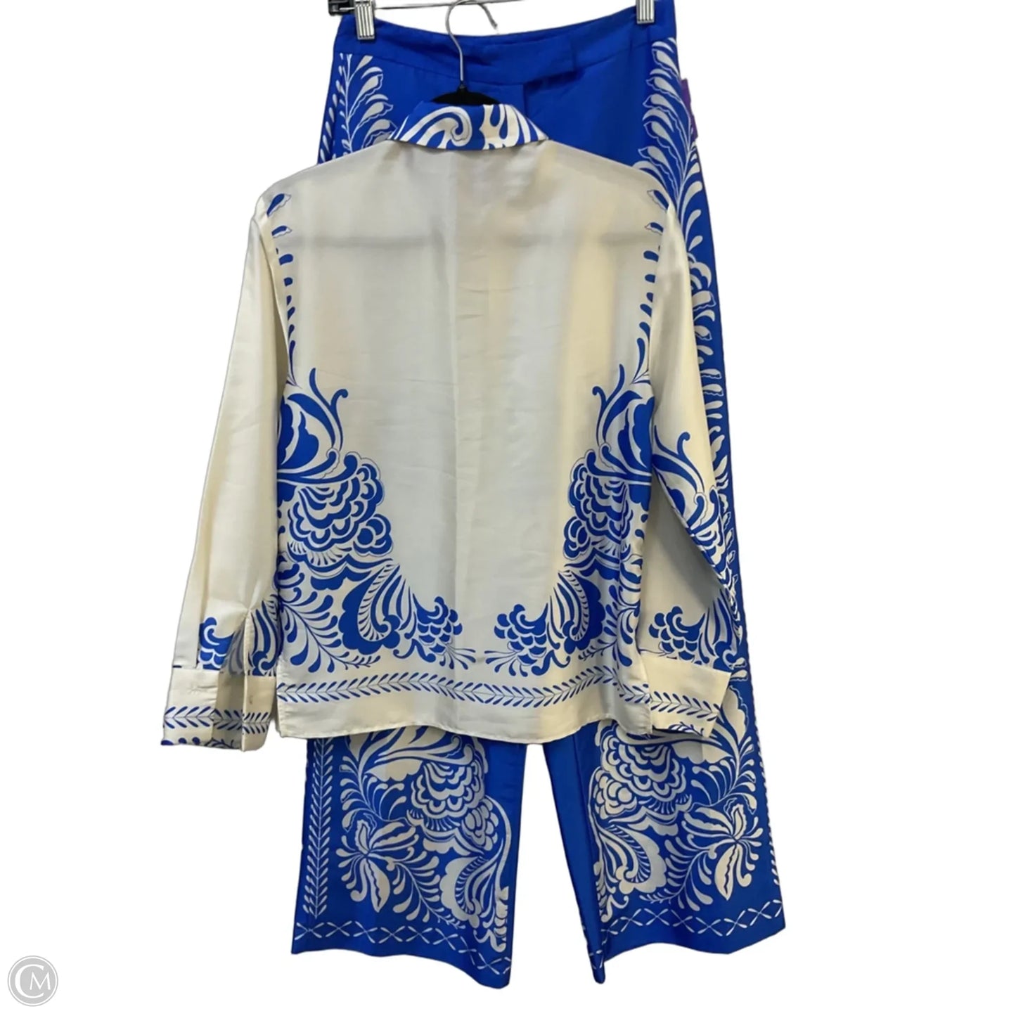 Pants Set 2pc By Zara In Blue & White, Size: Xs