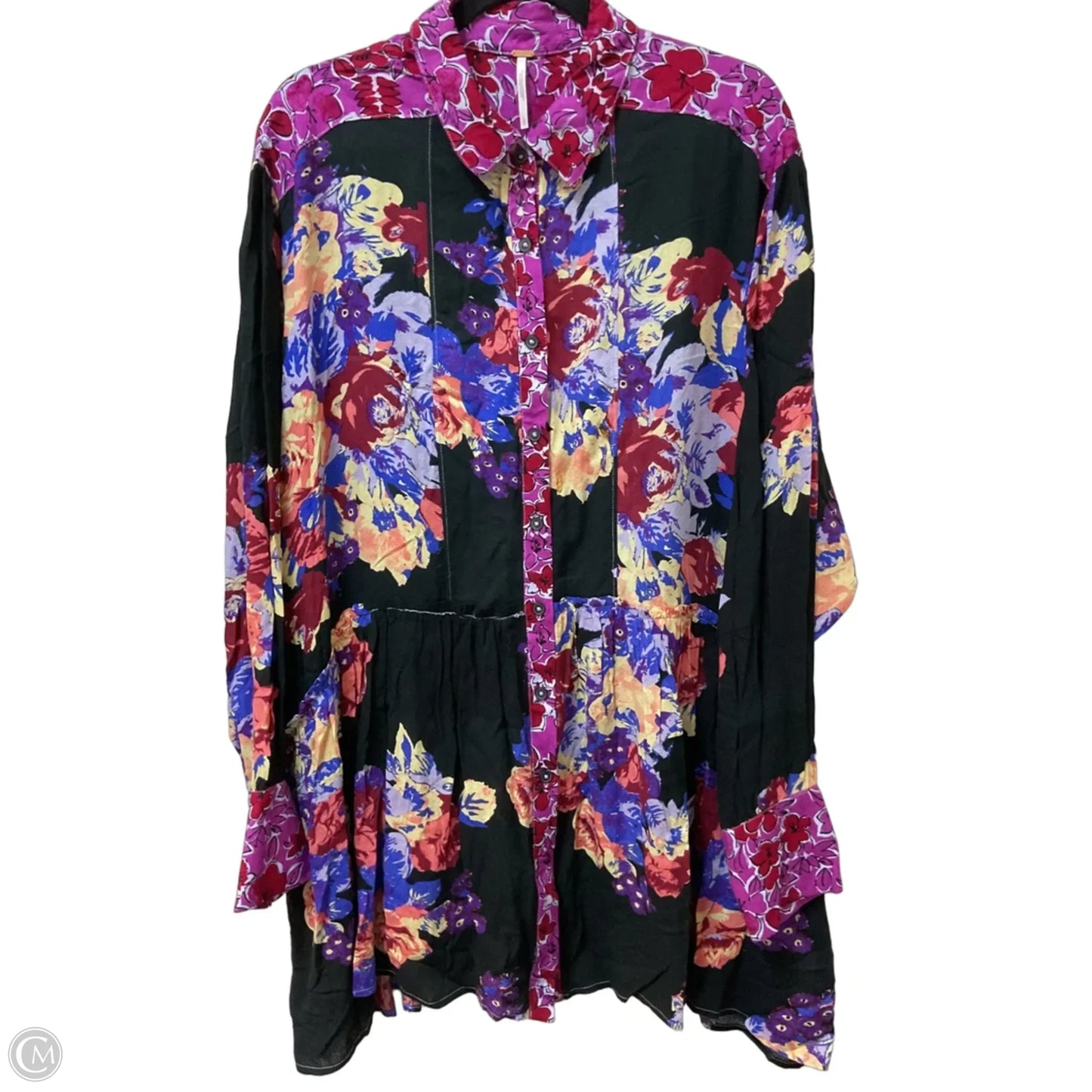 Dress Party Short By Free People In Black & Pink, Size: L