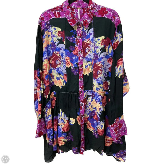 Dress Party Short By Free People In Black & Pink, Size: L