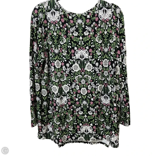 Tunic 3/4 Sleeve By J. Jill In Navy, Size: L