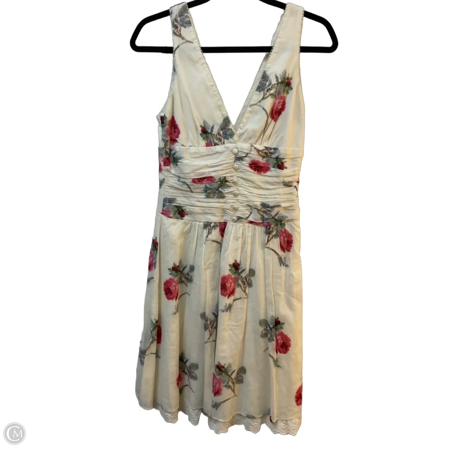 Dress Party Short By Twenty One In Cream & Red, Size: S