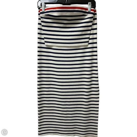 Skirt Set 2pc By Loft In Blue & Red & White, Size: M