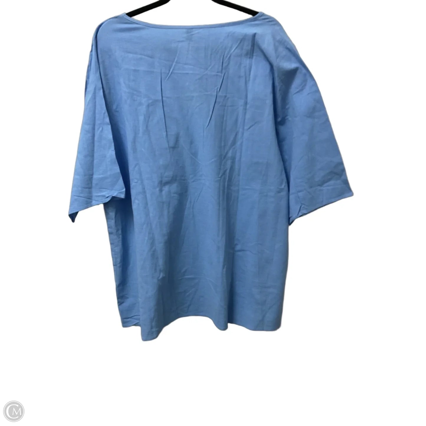 Top Short Sleeve By Noracora In Blue, Size: 2x