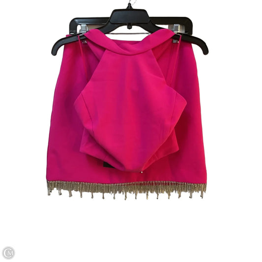 Skirt Set 2pc By Rachel Zoe In Pink & Silver, Size: S