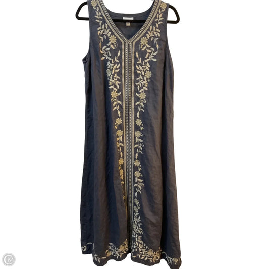 Dress Casual Maxi By Pure Jill In Blue & Cream, Size: M
