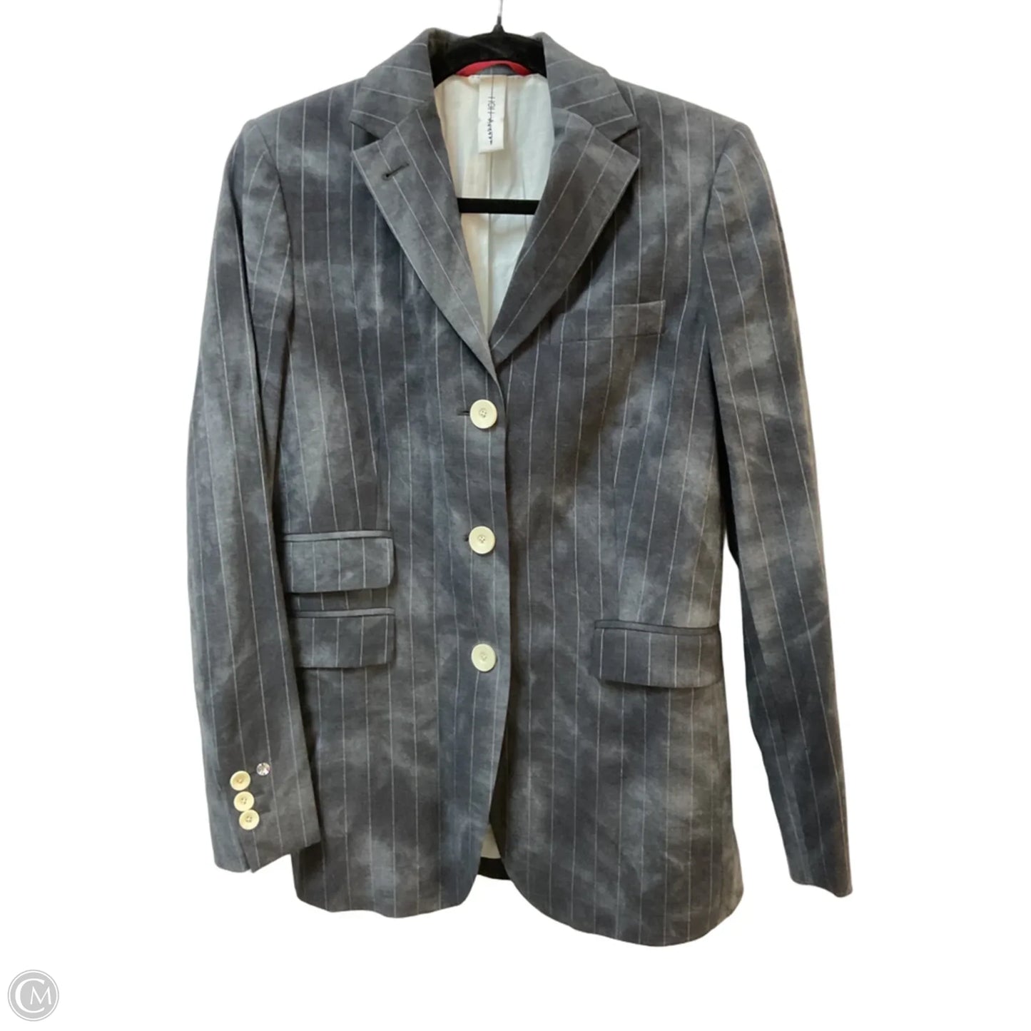 Blazer By Clothes Mentor In Grey, Size: S