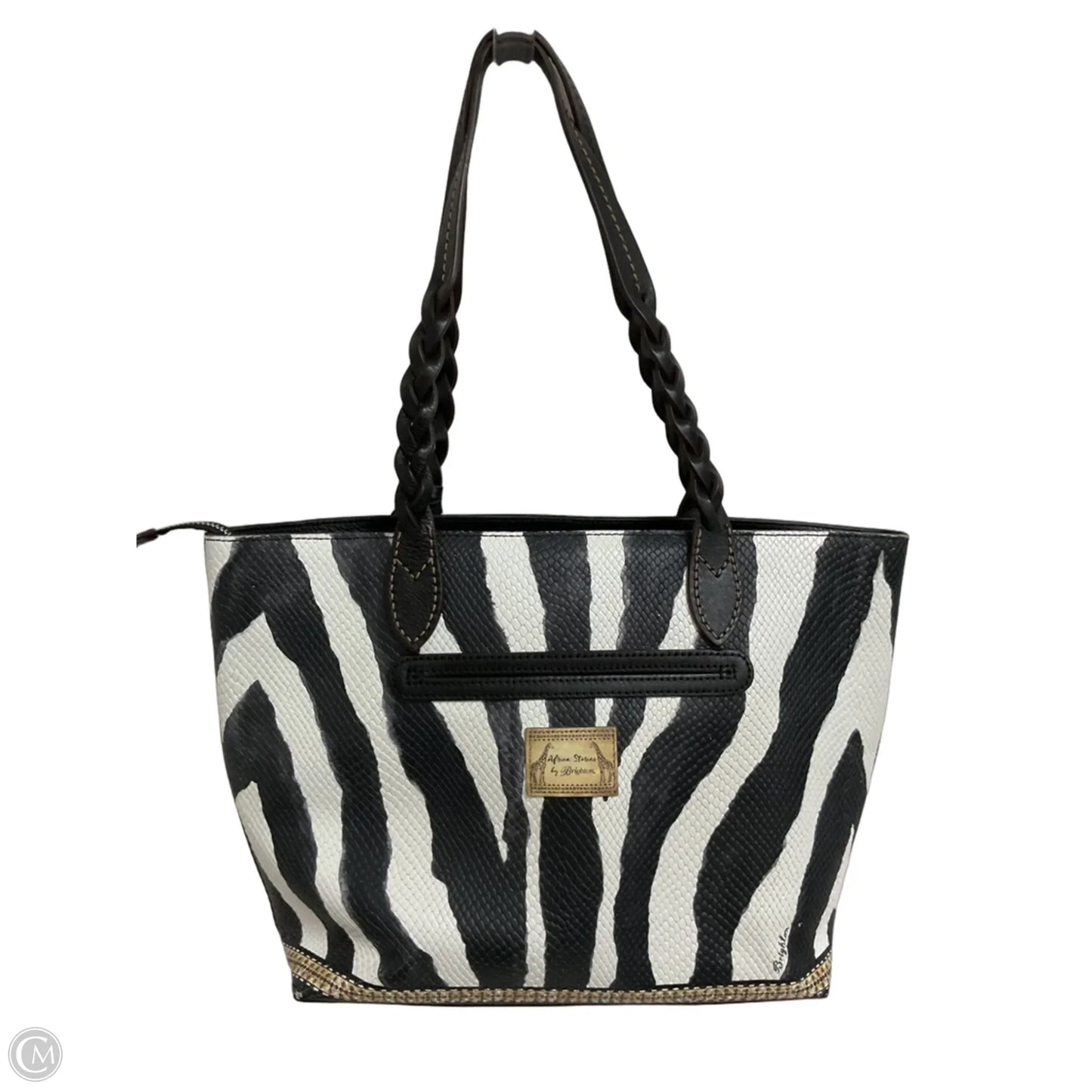 Handbag Leather By Brighton, Size: Large
