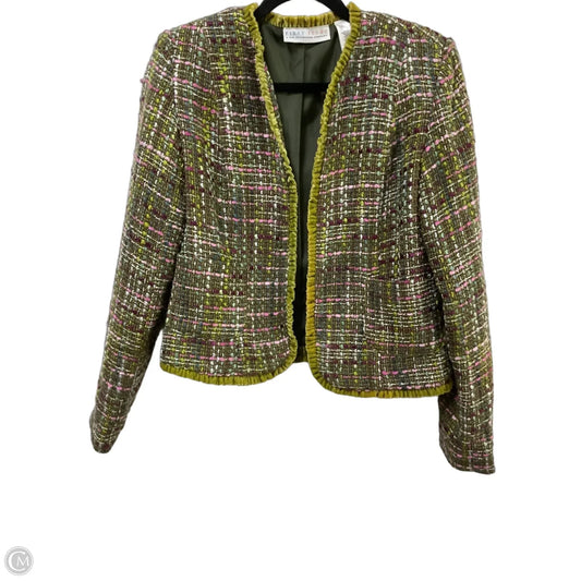 Blazer By Liz Claiborne In Green & Pink, Size: S