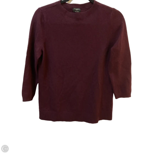 Sweater Cashmere By Talbots In Maroon, Size: Mp