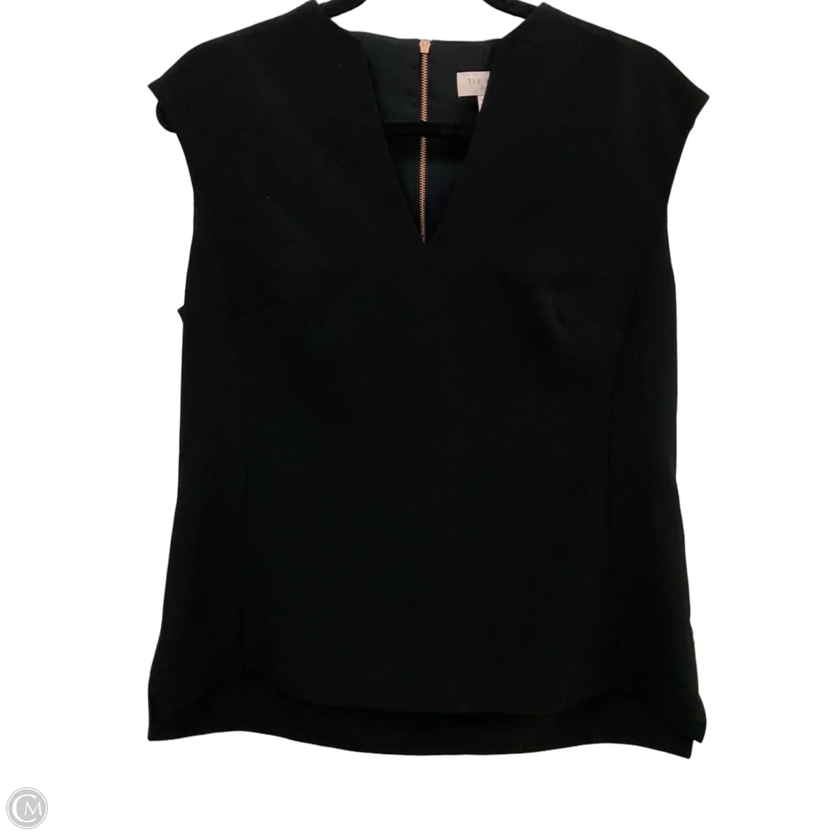 Blouse Sleeveless By Ted Baker In Black, Size: M