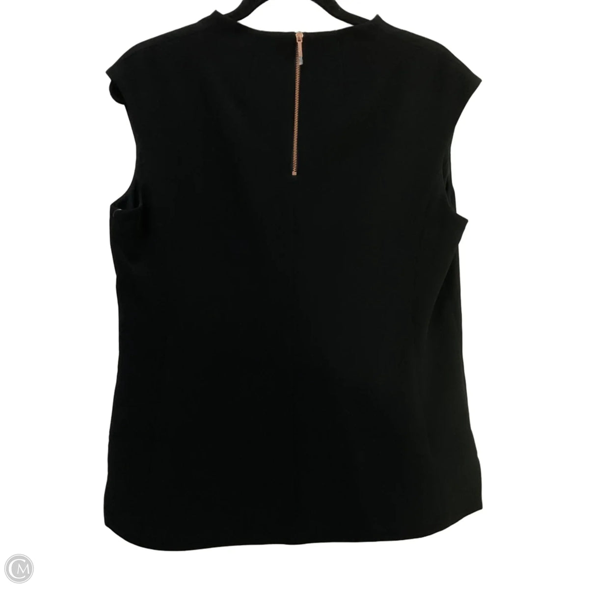 Blouse Sleeveless By Ted Baker In Black, Size: M