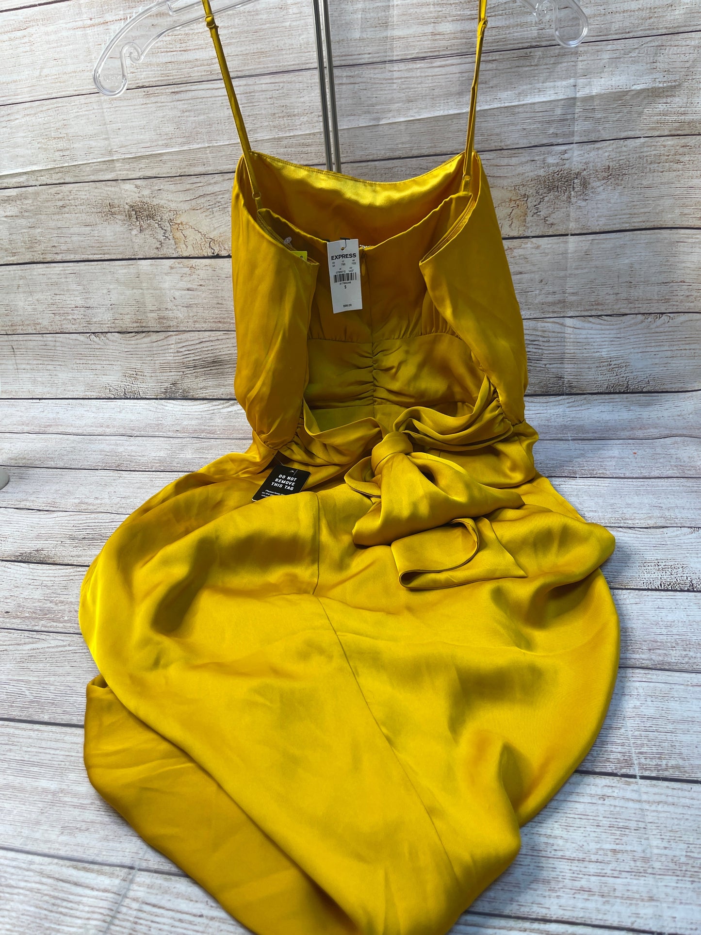 Yellow Dress Party Midi Express, Size S