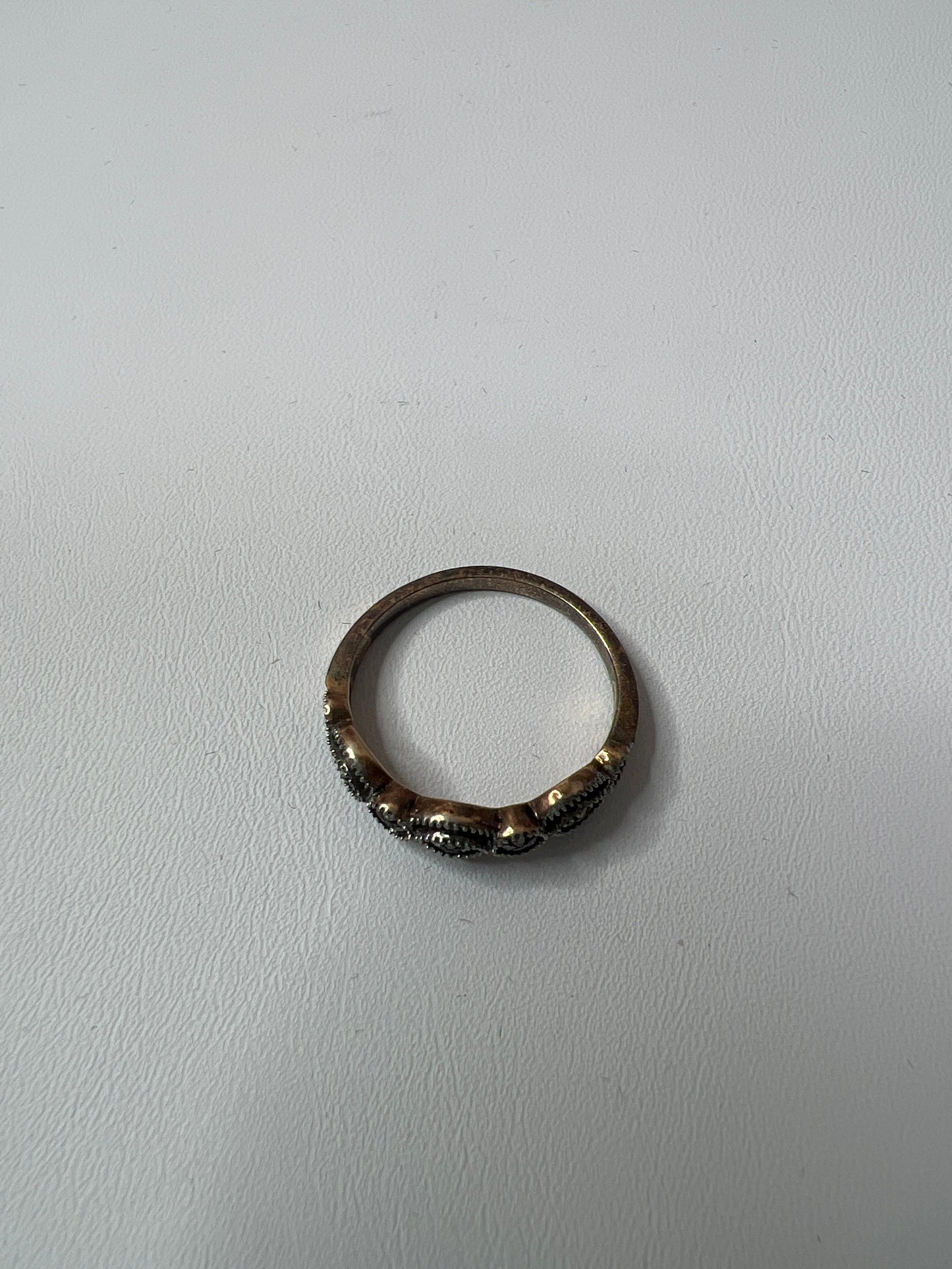 Ring Sterling Silver Cmb, Size 8