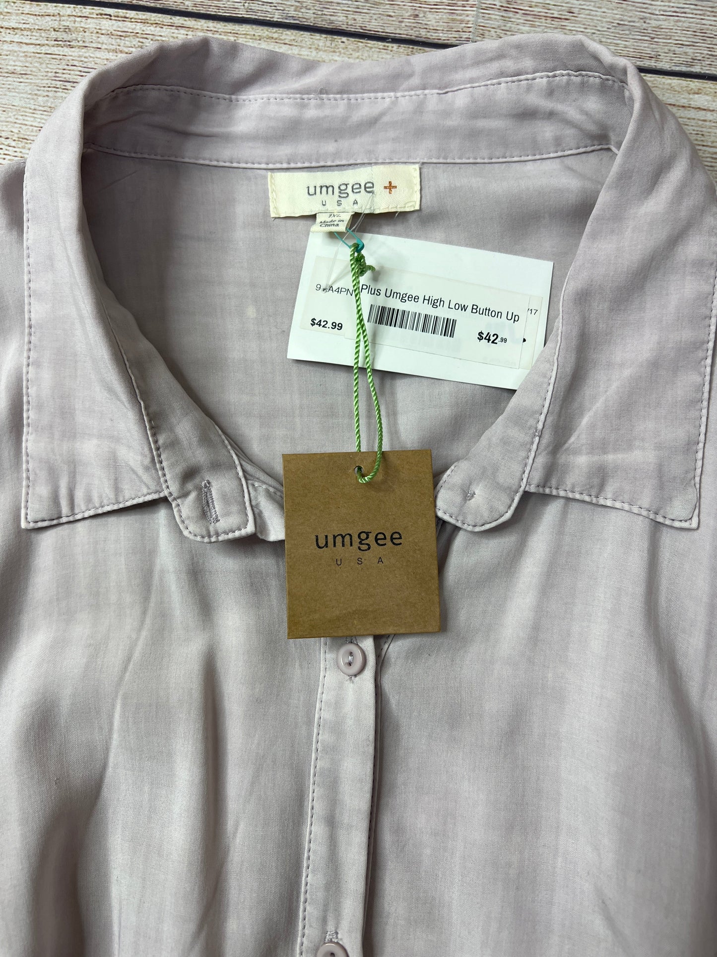Tunic Long Sleeve By Umgee  Size: 1x