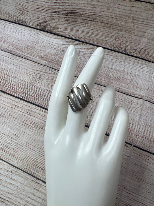 Ring Sterling Silver Cmb, Size 7