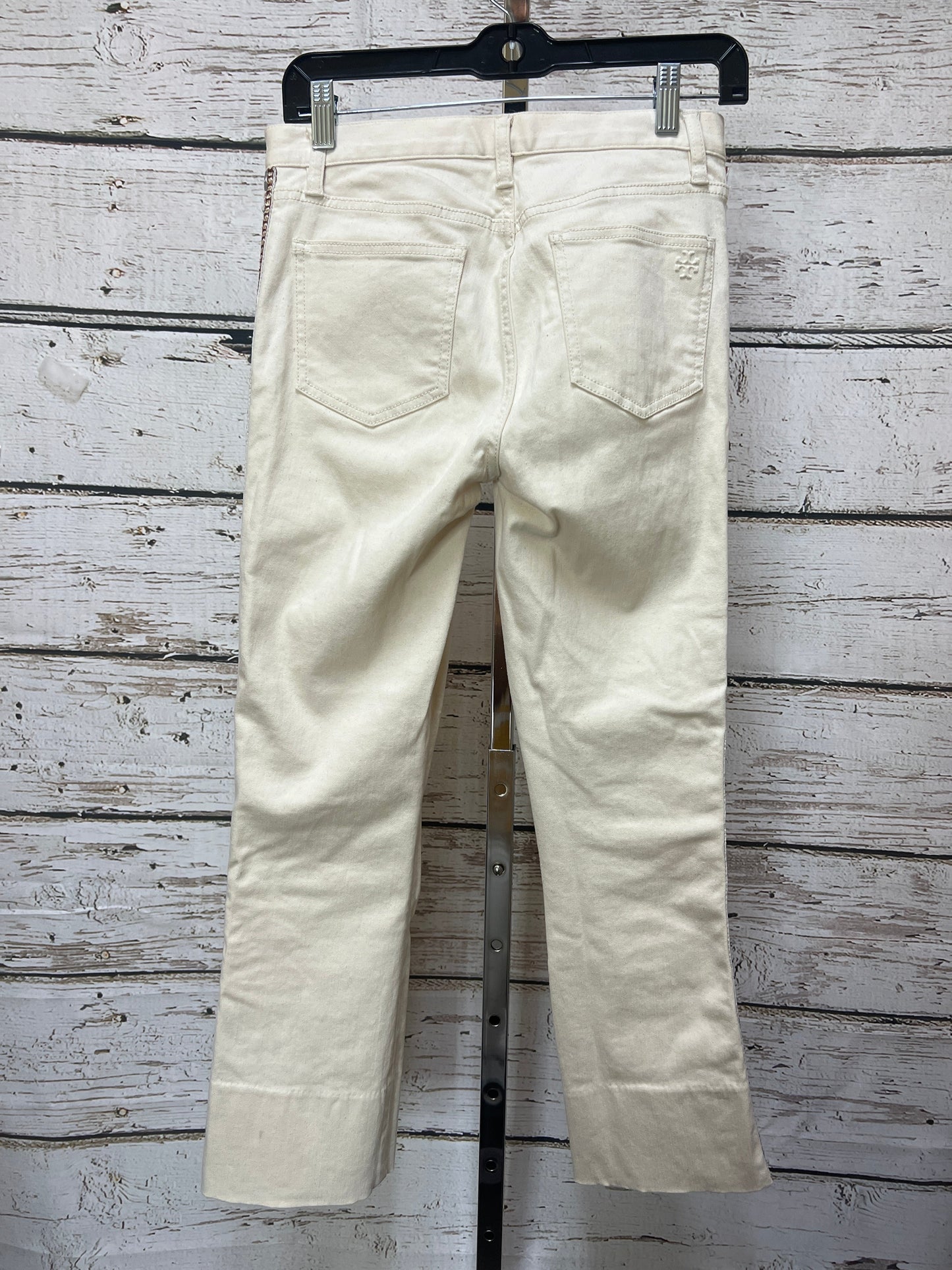 Cream Pants Designer Tory Burch, Size 2