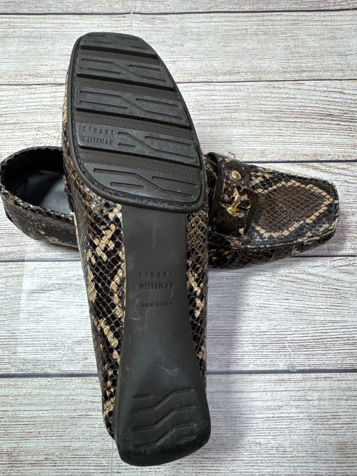 Shoes Designer By Stuart Weitzman In Snakeskin Print, Size: 6.5