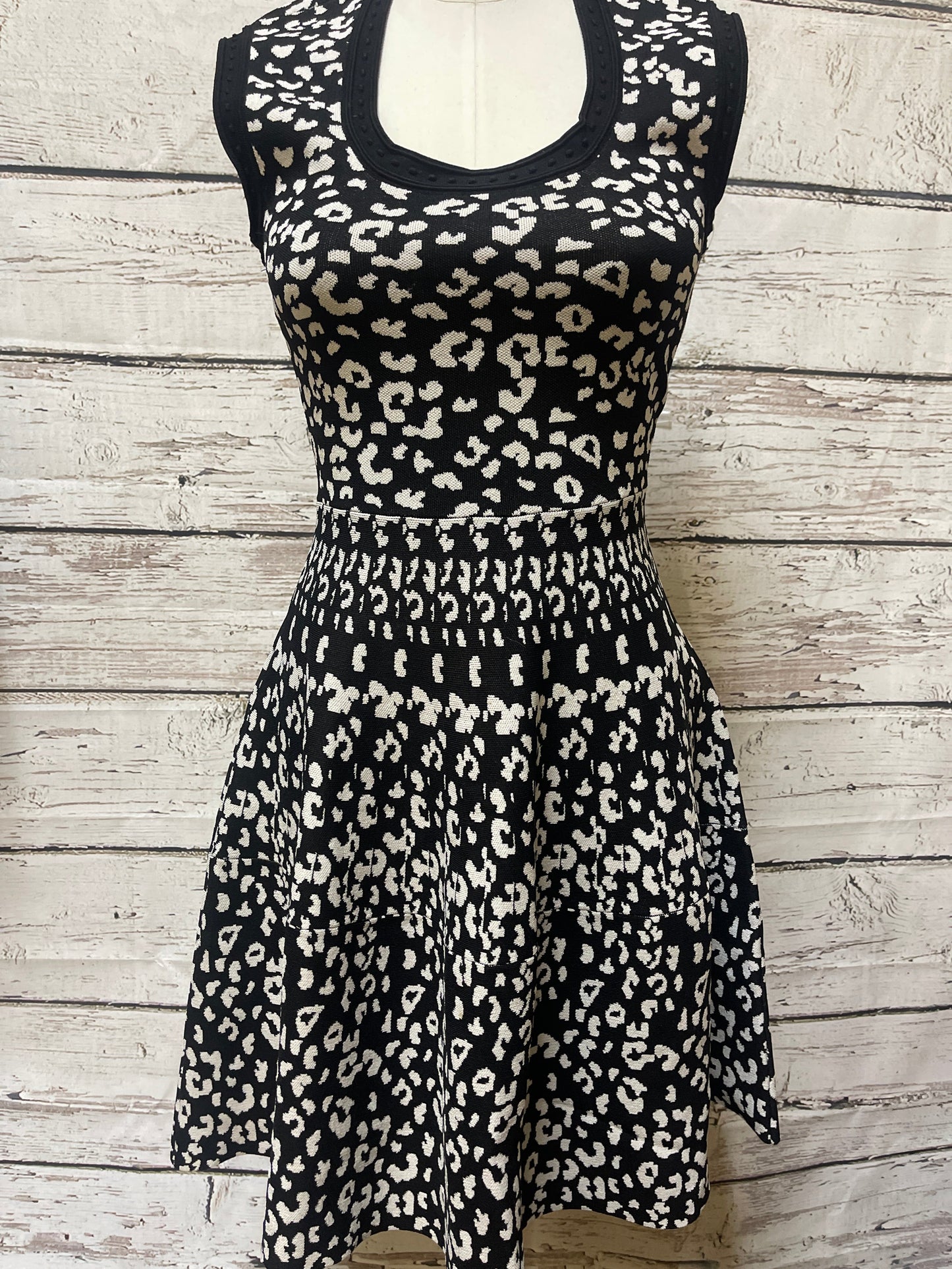 Dress Designer By Rebecca Taylor In Leopard Print, Size: Xs