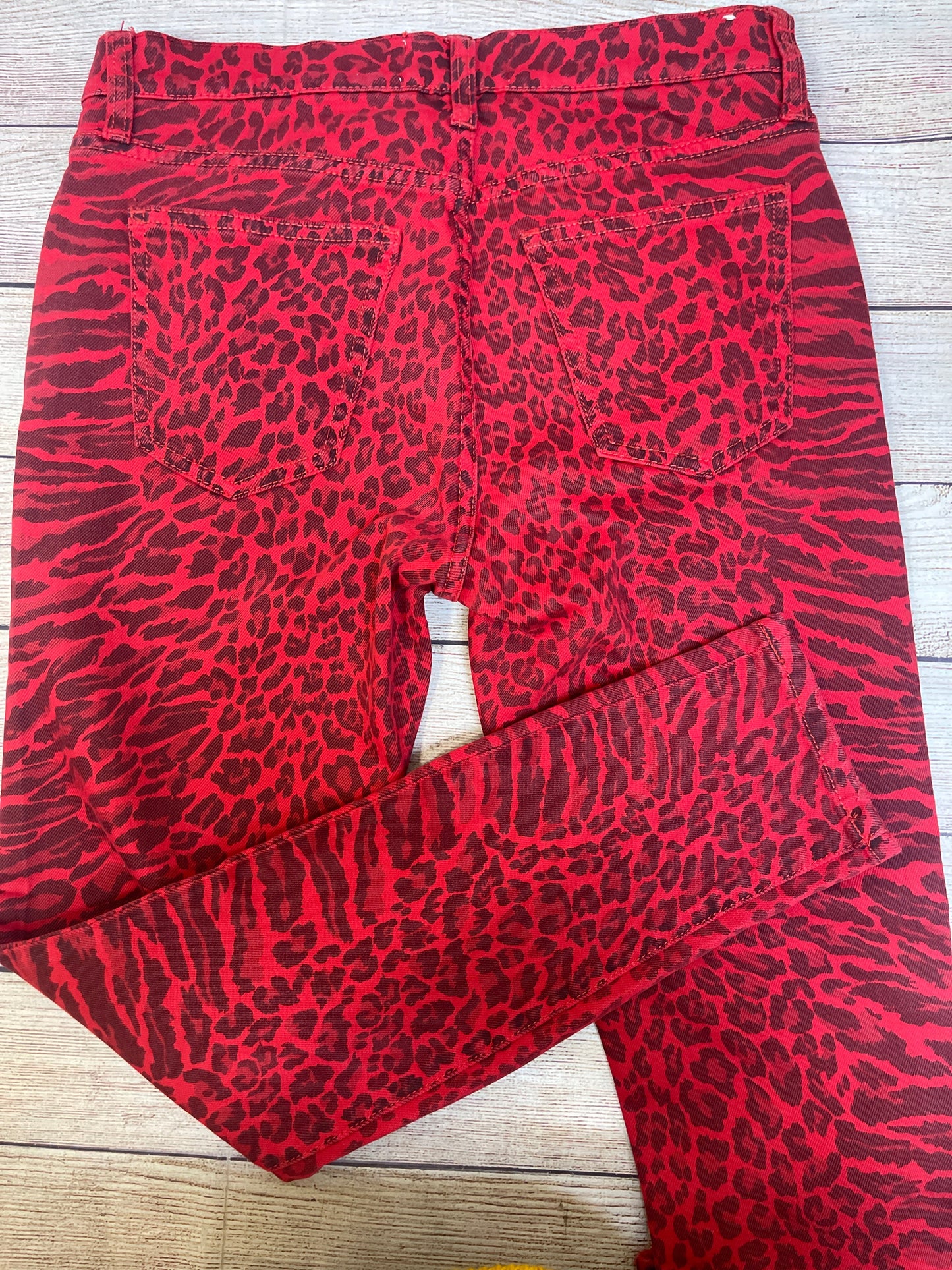 Jeans Skinny By Current/elliott In Leopard Print, Size: 4