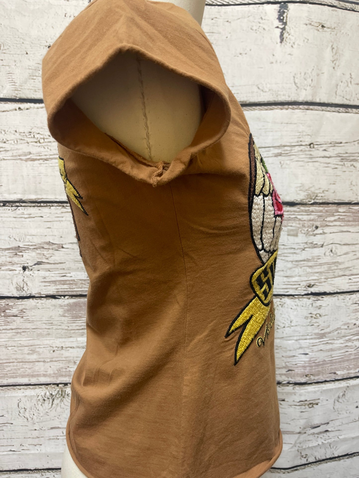 Top Short Sleeve By Johnny Was In Brown, Size: M