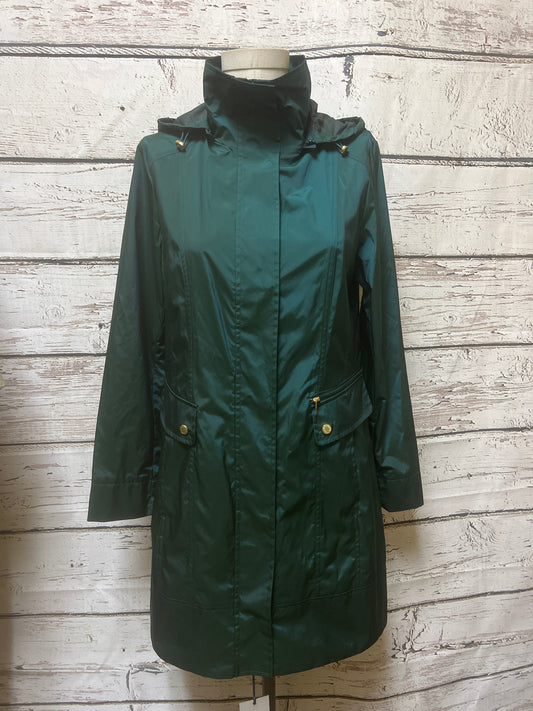 Coat Raincoat By Cole-haan In Green, Size: S