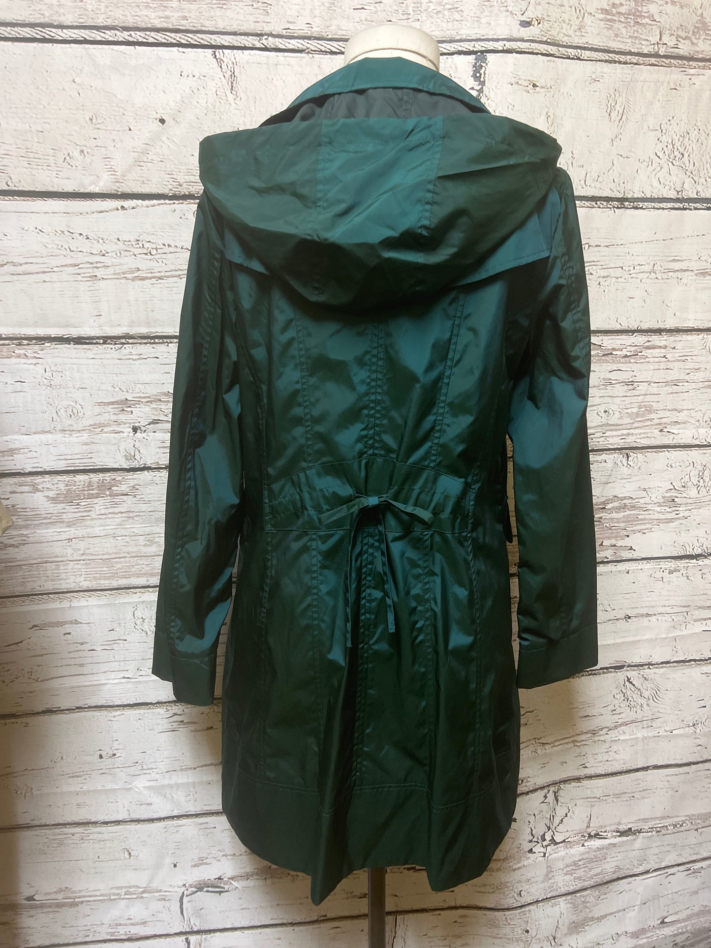 Coat Raincoat By Cole-haan In Green, Size: S