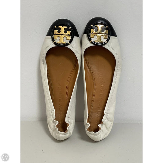 Shoes Designer By Tory Burch In Black & Cream, Size: 7.5