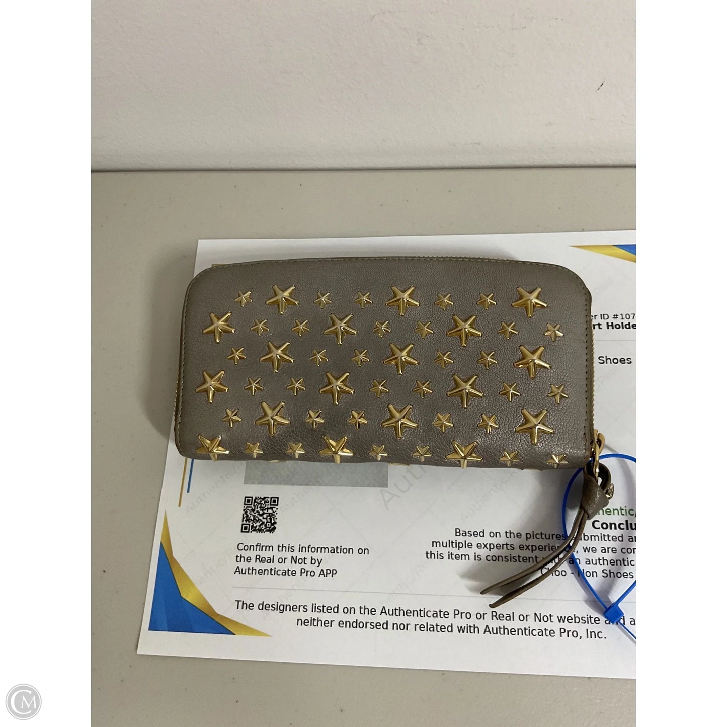 Wallet Luxury Designer By Jimmy Choo, Size: Large