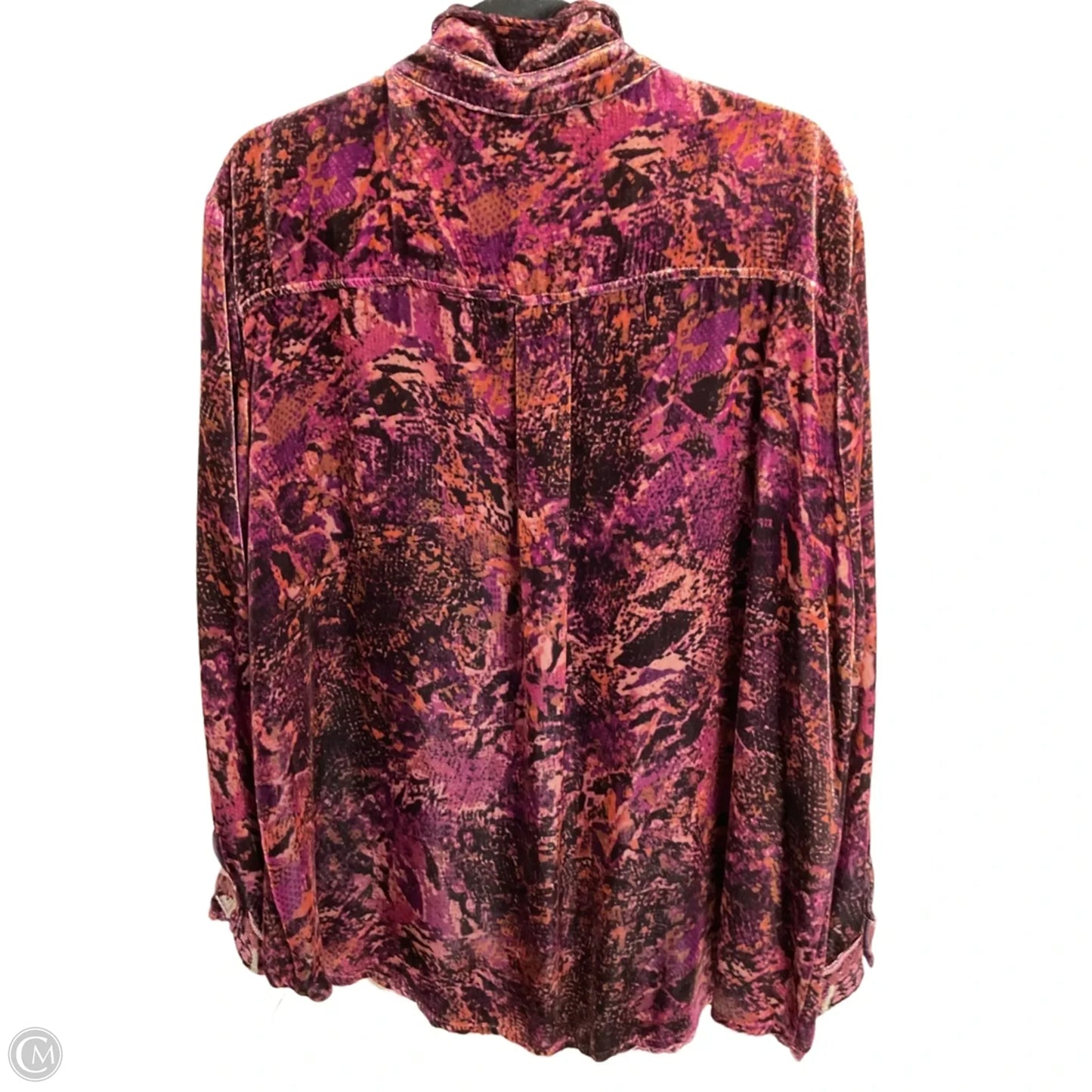 Top Long Sleeve By Johnny Was In Maroon, Size: L