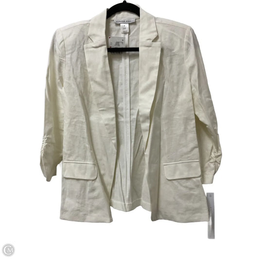 Blazer By White House Black Market In Cream, Size: 12