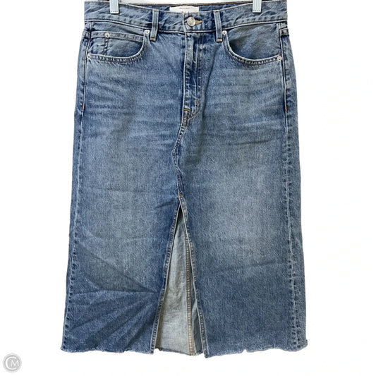 Skirt Midi By Cma In Blue Denim, Size: 6