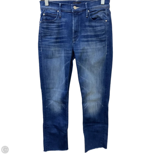 Jeans Cropped By Mother In Blue Denim, Size: 4