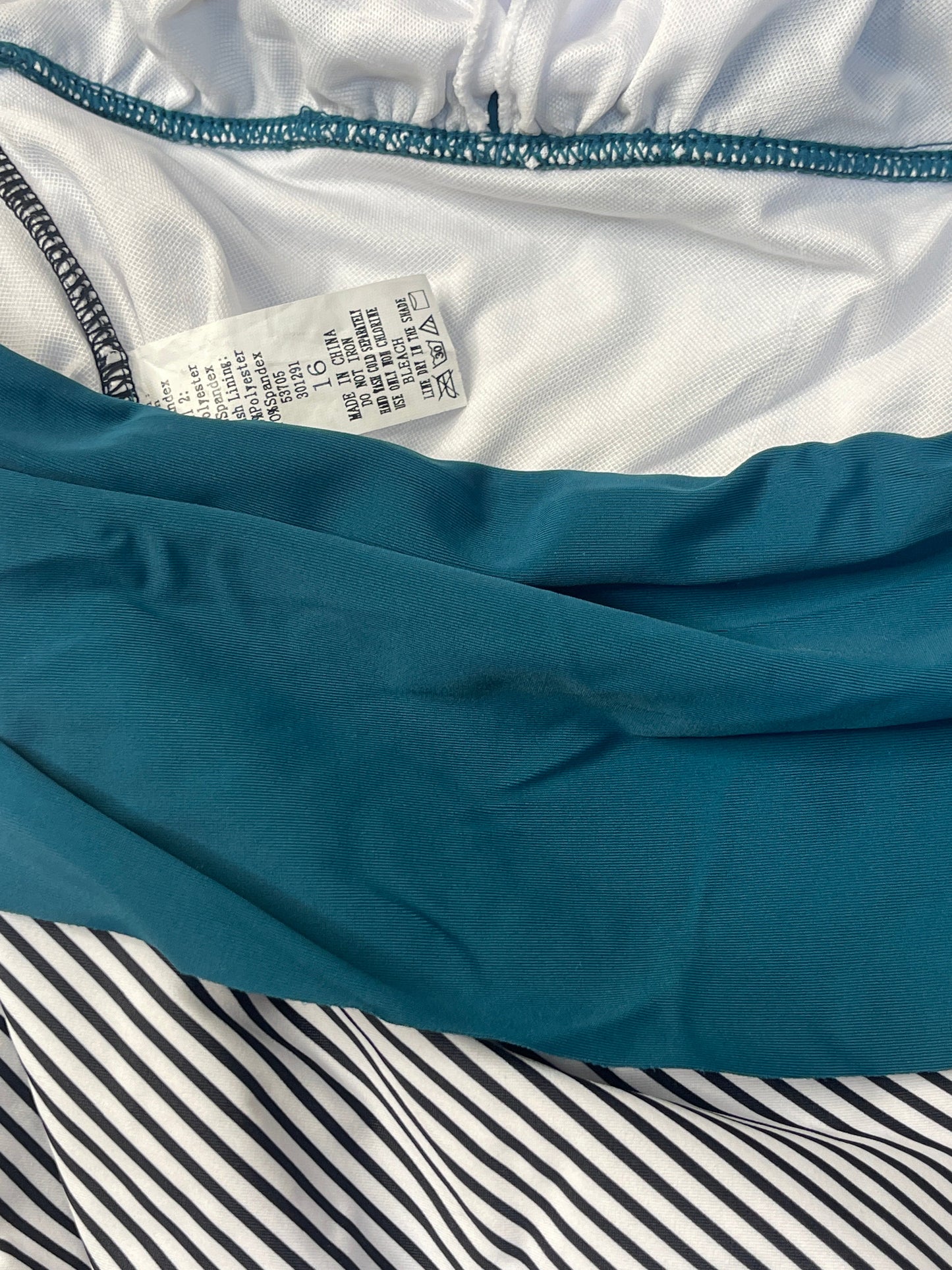 Teal Swimsuit Clothes Mentor, Size 16