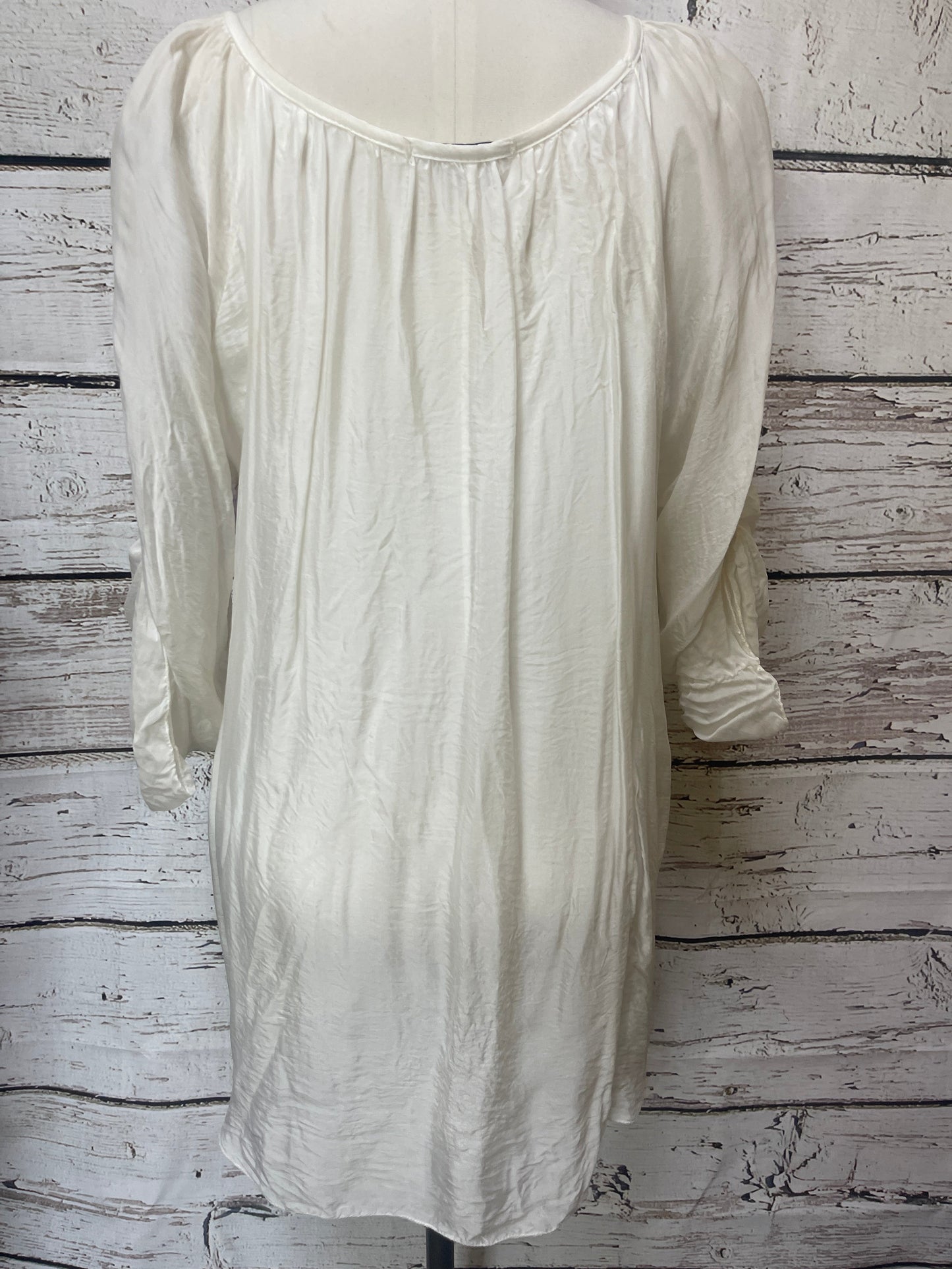 Blouse Long Sleeve By Cmc In White, Size: S