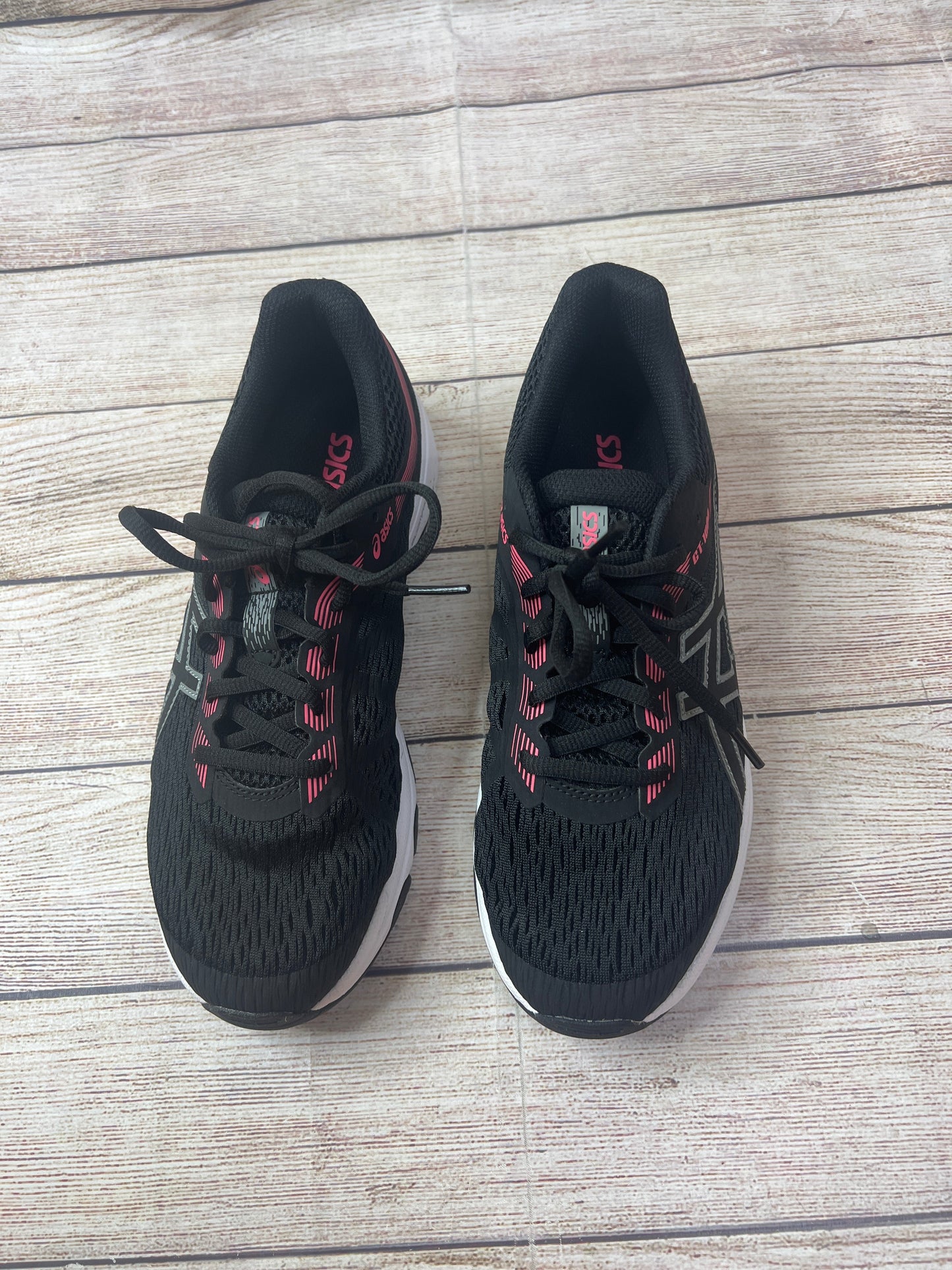 Black & Pink Shoes Athletic Asics, Size 6