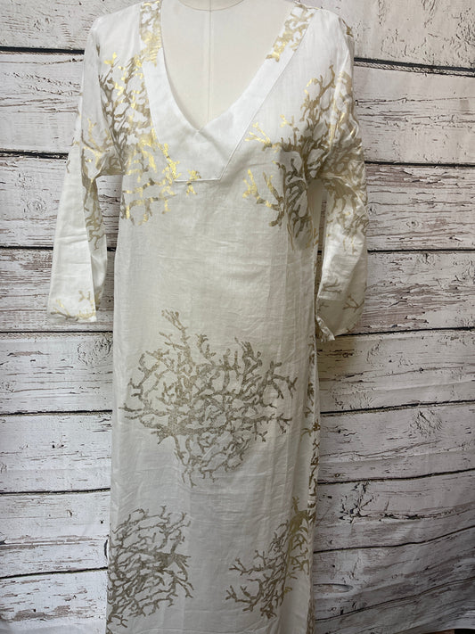 White Dress Casual Maxi Clothes Mentor, Size S