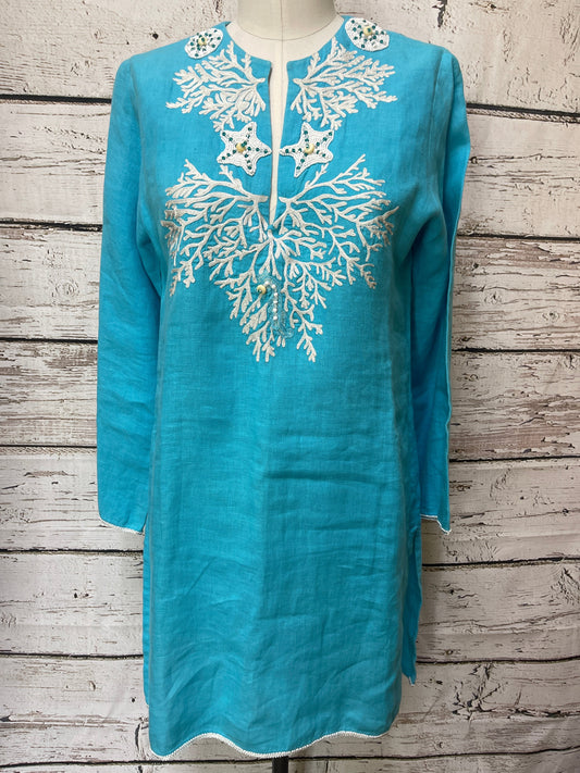 Aqua Dress Casual Midi Clothes Mentor, Size M