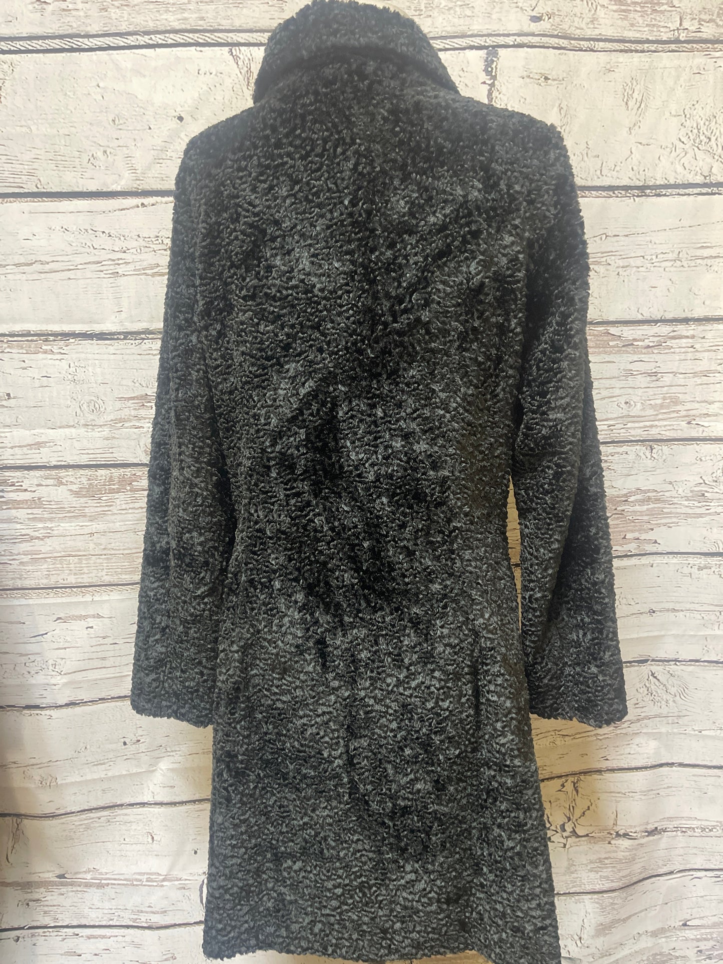 Coat Faux Fur & Sherpa By Anthropologie In Black, Size: L