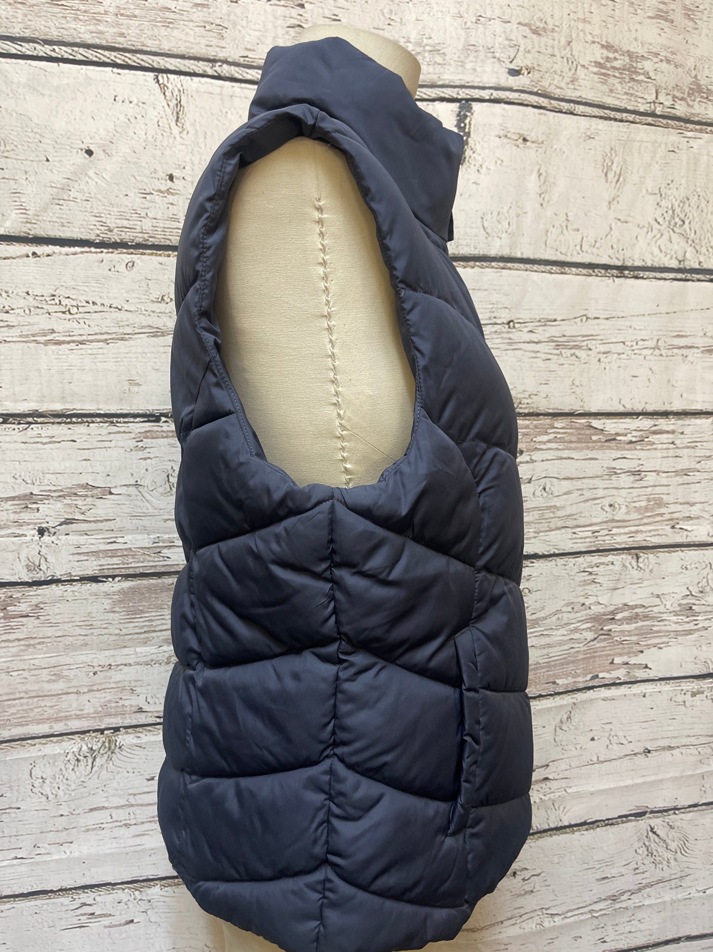 Vest Puffer & Quilted By Cole-haan In Navy, Size: L