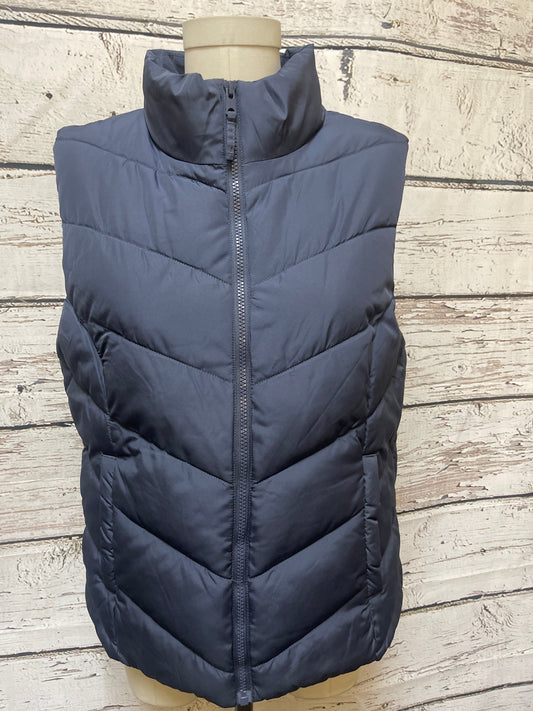 Vest Puffer & Quilted By Cole-haan In Navy, Size: L