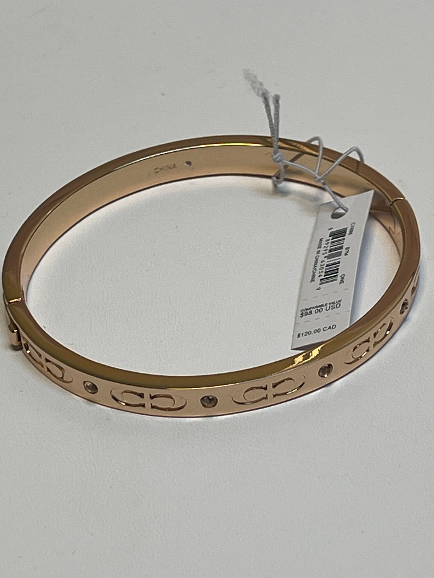 BRACELET BANGLE COACH in ROSE GOLD