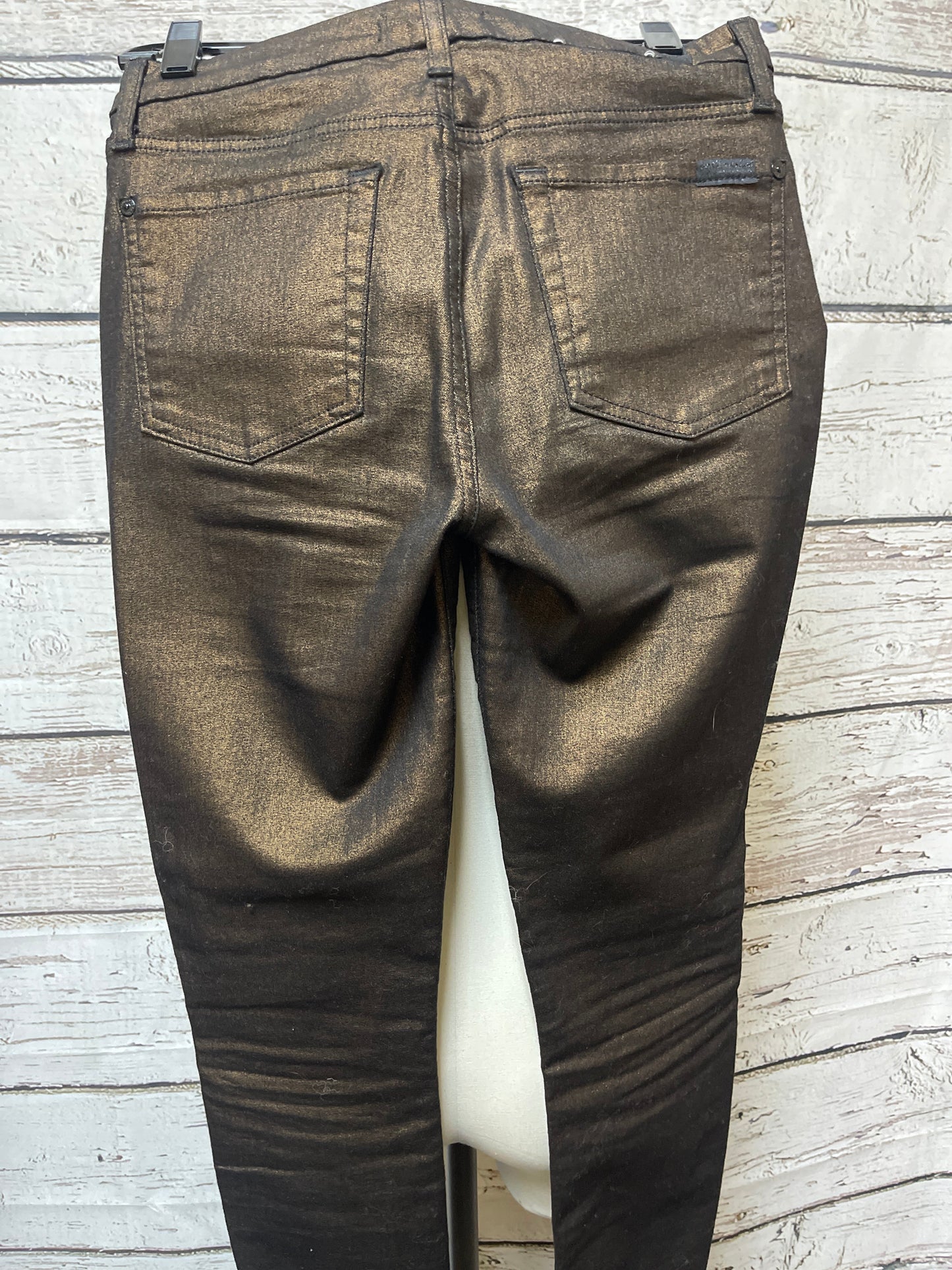 Jeans Skinny By 7 For All Mankind In Bronze, Size: 4