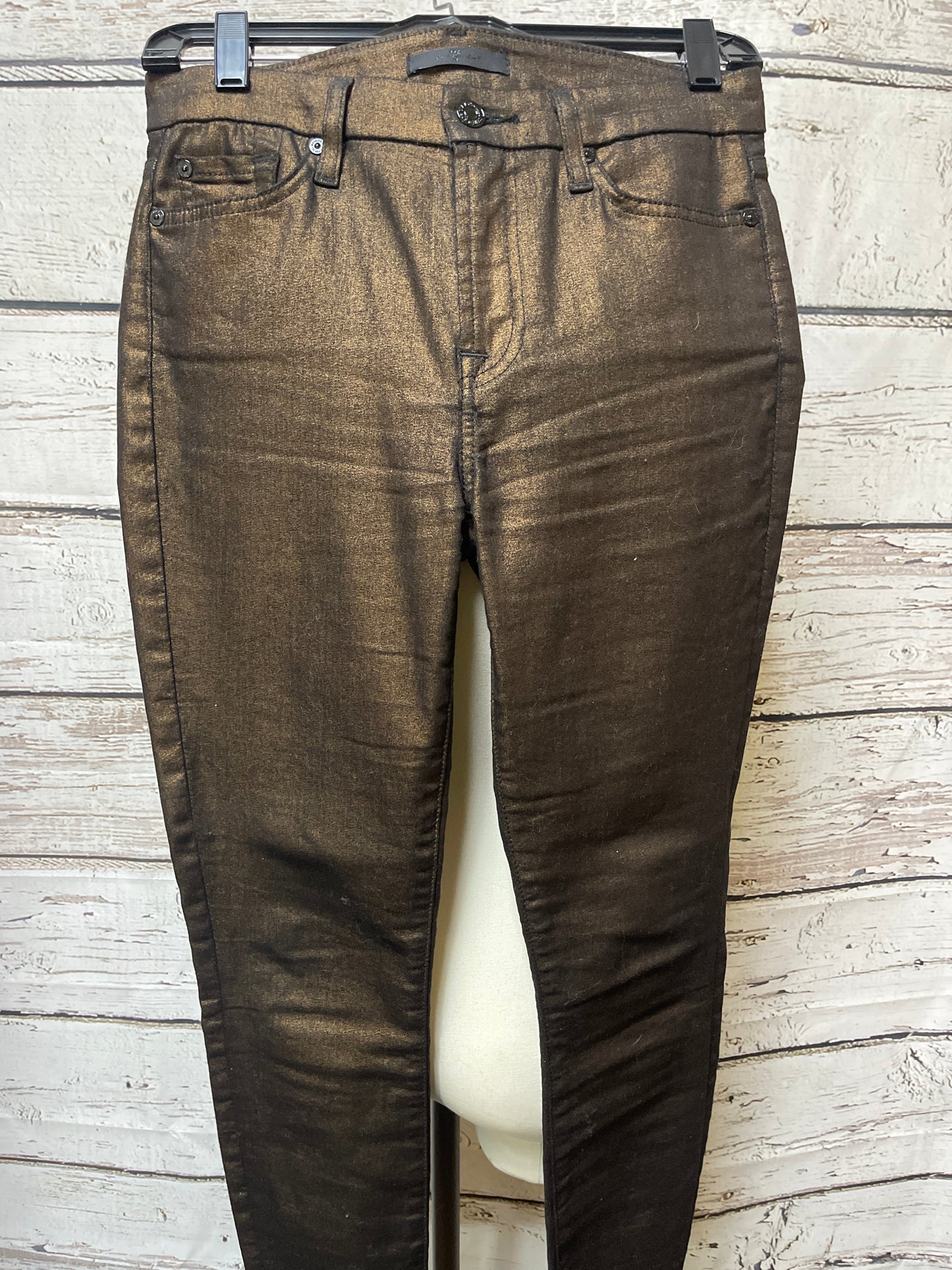 Jeans Skinny By 7 For All Mankind In Bronze, Size: 4