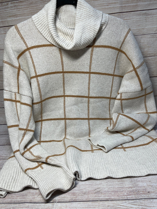 Sweater By Madewell In Cream & Tan, Size: L