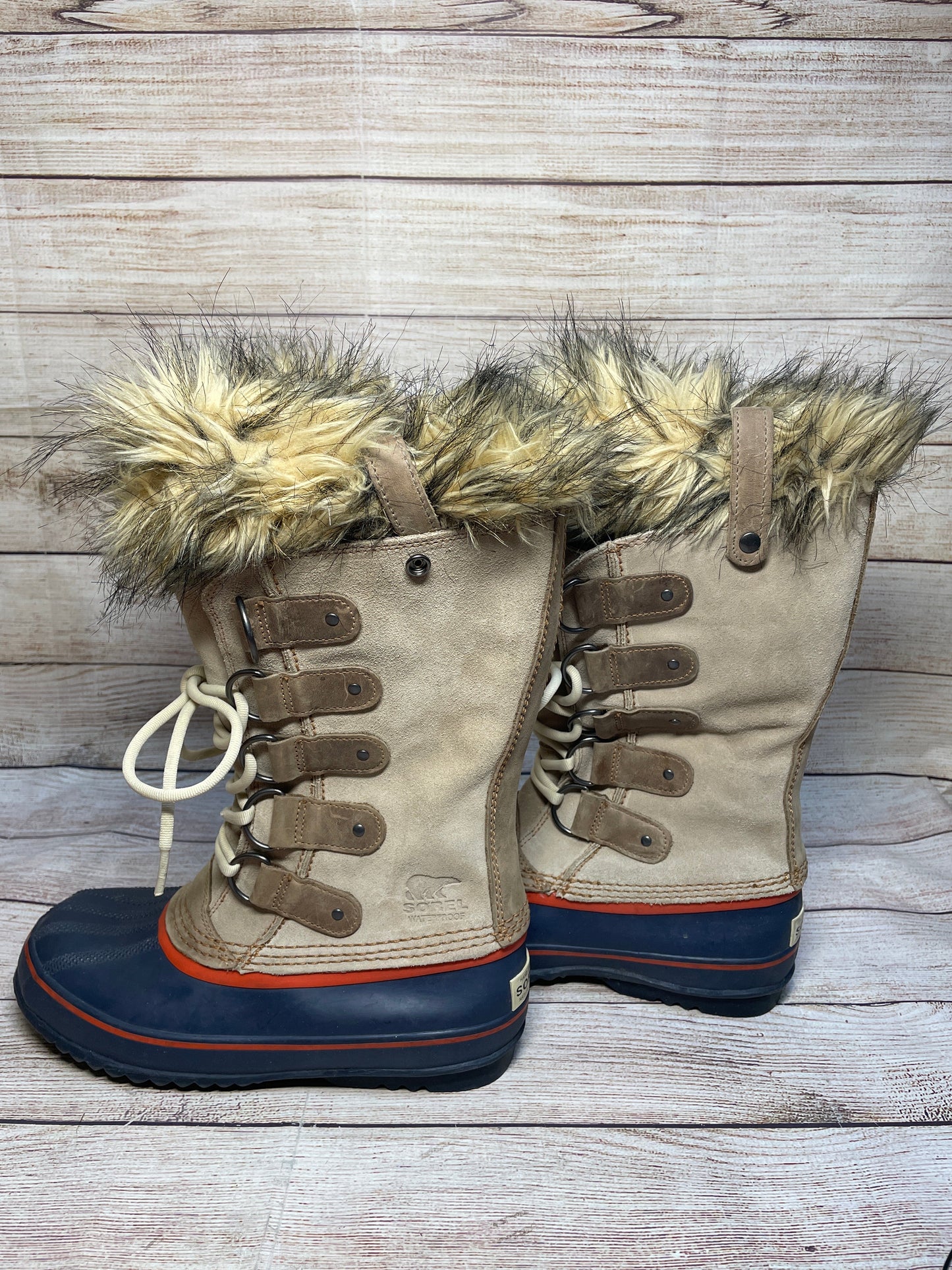 Boots Snow By Sorel In Beige, Size: 8